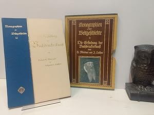 Imagen del vendedor de Die Erfindung der Buchdruckerkunst. (= Monographien zur Weltgeschichte, in Verbindung mit Anderen herausgegeben von Ed. Heyck, Liebhaber-Ausgabe, XI). a la venta por Antiquariat Langguth - lesenhilft