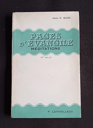 Seller image for Pages d'vangile - Mditations for sale by Librairie Ancienne Zalc