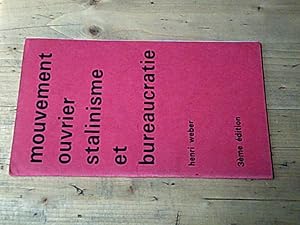 Image du vendeur pour Mouvement ouvrier Stalinisme et Bureaucratie mis en vente par Hairion Thibault