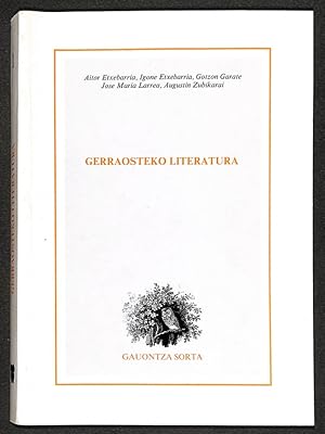 Imagen del vendedor de Gerraosteko Literatura a la venta por Els llibres de la Vallrovira