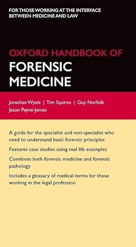 Bild des Verkufers fr Wyatt, J: Oxford Handbook of Forensic Medicine zum Verkauf von moluna