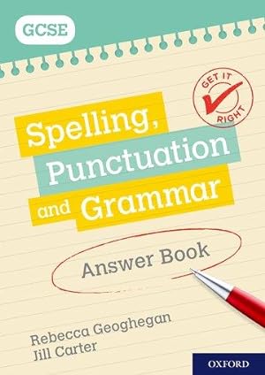 Bild des Verkufers fr Get It Right: for GCSE: Spelling, Punctuation and Grammar Answer Book zum Verkauf von moluna