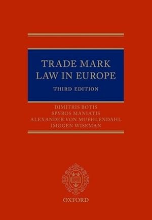 Seller image for Trade Marks in Europe: A Practical Jurisprudence 3e for sale by moluna