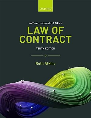 Bild des Verkufers fr Koffman, Macdonald & Atkins\ Law of Contract zum Verkauf von moluna