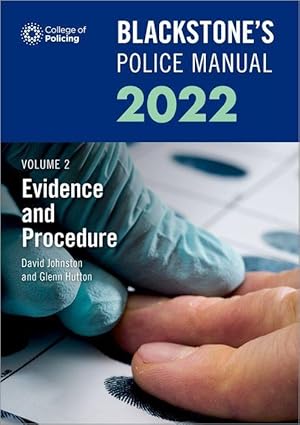 Bild des Verkufers fr Blackstone\ s Police Manuals Volume 2: Evidence and Procedure 2022 zum Verkauf von moluna