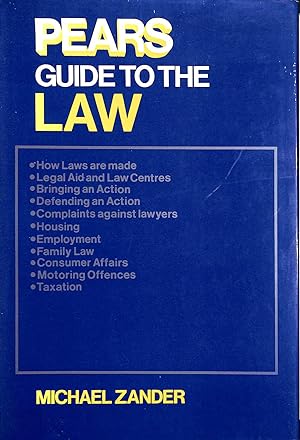 Immagine del venditore per Pears Guide to the Law venduto da M Godding Books Ltd