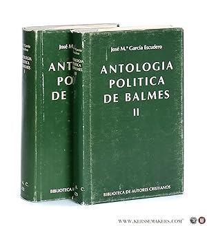 Bild des Verkufers fr Antologia politica de Balmes [ 2 volumes ]. zum Verkauf von Emile Kerssemakers ILAB
