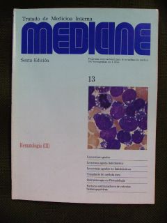 Imagen del vendedor de MEDICINE Num 13. HEMATOLOGA (III) MAYO 1992 a la venta por LIBRERIA AZACAN