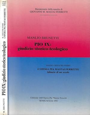 Immagine del venditore per Pio IX: giudizio storico - teologico. L'Opera Pia Mastai Ferretti venduto da Biblioteca di Babele