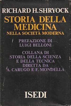 Image du vendeur pour Storia della medicina nella societ  moderna mis en vente par Messinissa libri