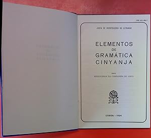 Seller image for Elementos de Gramatica Cinyanja for sale by biblion2