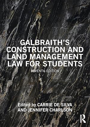 Bild des Verkufers fr Galbraith\ s Construction and Land Management Law for Students zum Verkauf von moluna