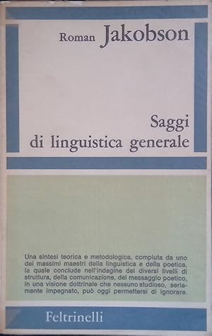 Saggi di linguistica generale