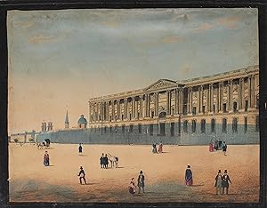 ILLUMINATED VUE d'OPTIQUE: LANDSCAPE VIEW OF PEOPLE IN FRONT OF A BUILDING