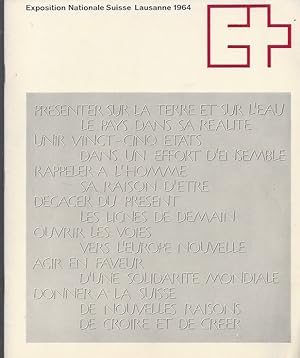 Seller image for Exposition Nationale Suisse Lausanne 1964 / Schweizerische Landesausstellung Lausanne 1964 / Esposizione Nazionale Svizzera Losanna 1964 for sale by ART...on paper - 20th Century Art Books