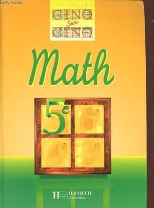 Imagen del vendedor de Math 5e - Collection Cinq sur cinq. a la venta por Le-Livre