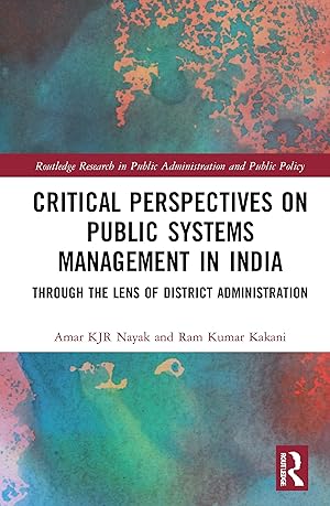 Bild des Verkufers fr Critical Perspectives on Public Systems Management in India zum Verkauf von moluna