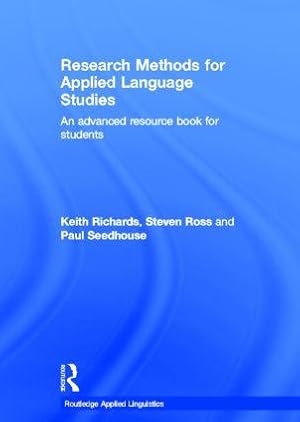 Imagen del vendedor de Research Methods for Applied Language Studies a la venta por moluna