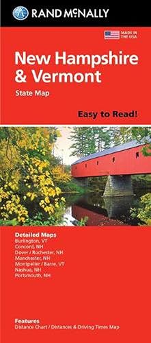 Seller image for Rand McNally Easy to Read Folded Map: New Hampshire, Vermont State Map (Folded) for sale by AussieBookSeller