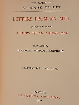Seller image for Letters from My Mill; Letters to an Absent One for sale by Mountain Gull Trading Company