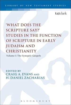 Seller image for What Does the Scripture Say? Studies in the Function of Scripture in Early Judaism and Christianit for sale by moluna