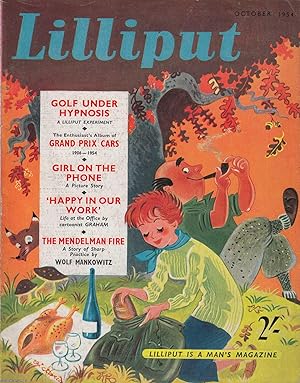 Lilliput Magazine. Oct 1954. Vol.35 no.4 Issue no.208. Wolf Mankowitz story 'The Mendelman Fire',...