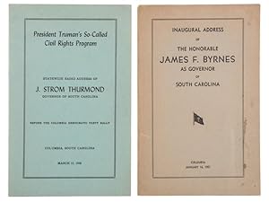 Seller image for 2 Speeches by 2 South Carolina Governors Commenting on Lynching, 1948 and 1951 for sale by Max Rambod Inc