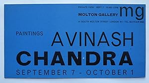 Avinash Chandra Paintings. Private View September 7 10AM-6 PM (1960). Paintings Avinash Chandra, ...
