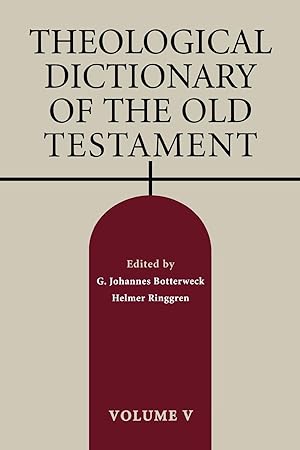 Bild des Verkufers fr Theological Dictionary of the Old Testament, Volume V, Volume 5 zum Verkauf von moluna