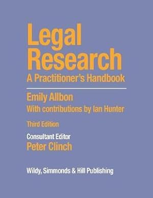 Image du vendeur pour Legal Research: A Practitioner\ s Handbook mis en vente par moluna