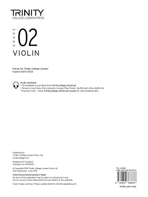 Image du vendeur pour Violin 2020-2023. Grade 2 Part mis en vente par moluna