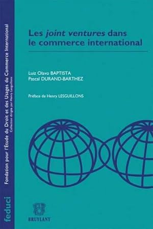 Imagen del vendedor de les joint ventures dans le commerce international a la venta por Chapitre.com : livres et presse ancienne