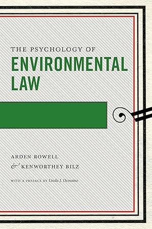 Immagine del venditore per The Psychology of Environmental Law venduto da moluna
