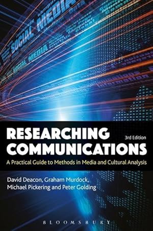 Bild des Verkufers fr Researching Communications: A Practical Guide to Methods in Media and Cultural Analysis zum Verkauf von moluna