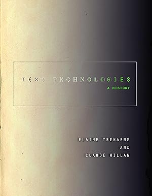 Bild des Verkufers fr Text Technologies: A History zum Verkauf von moluna