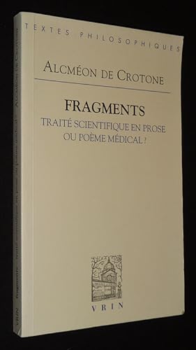 Image du vendeur pour Fragments : Trait scientifique en prose ou pome mdical ? mis en vente par Abraxas-libris