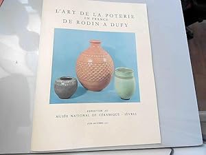 Bild des Verkufers fr Art de la poterie en france de Rodin  Dufy, expo juin Oct 1971 zum Verkauf von JLG_livres anciens et modernes