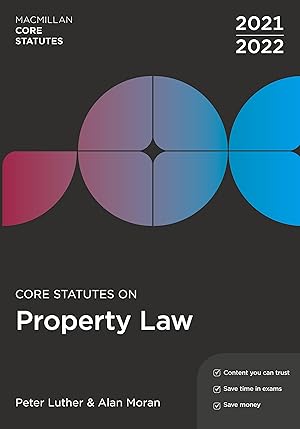 Imagen del vendedor de Core Statutes on Property Law 2021-22 a la venta por moluna