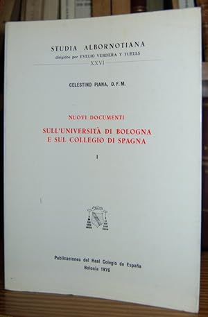 Seller image for NUOVI DOCUMENTI SULL'UNIVERSITA DI BOLOGNA E SUL COLLEGIO DI SPAGNA. Tomo I for sale by Fbula Libros (Librera Jimnez-Bravo)
