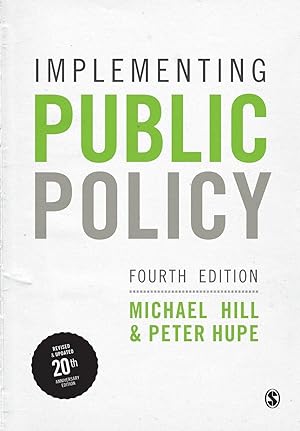 Bild des Verkufers fr Implementing Public Policy: An Introduction to the Study of Operational Governance zum Verkauf von moluna