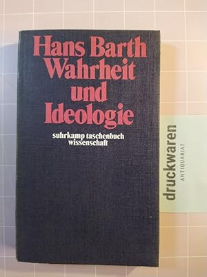 Wahrheit und Ideologie. [Suhrkamp-Taschenbücher Wissenschaft 68].