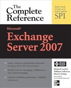 Bild des Verkufers fr Microsoft Exchange Server 2007: The Complete Reference zum Verkauf von moluna