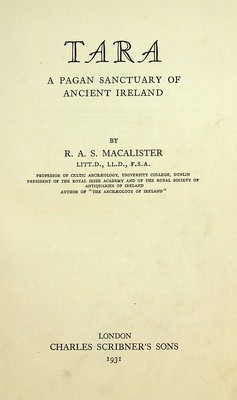 Bild des Verkufers fr Tara : A Pagan Sanctuary of Ancient Ireland zum Verkauf von Kennys Bookstore