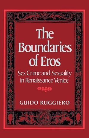 Seller image for Ruggiero, G: The Boundaries of Eros for sale by moluna