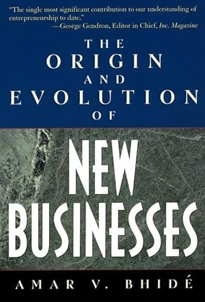 Bild des Verkufers fr Bhide, A: The Origin and Evolution of New Businesses zum Verkauf von moluna