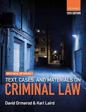 Bild des Verkufers fr Smith, Hogan, & Ormerod\ s Text, Cases, & Materials on Criminal Law zum Verkauf von moluna