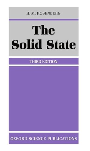 Seller image for Rosenberg, H: The Solid State for sale by moluna