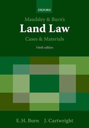 Immagine del venditore per Burn, E: Maudsley & Burn\ s Land Law Cases and Materials venduto da moluna