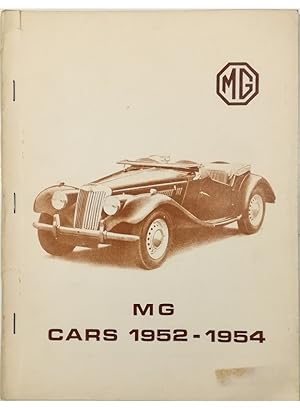 Seller image for MG Cars 1952-1954 for sale by Libreria Tara