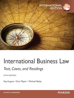 Imagen del vendedor de International Business Law: International Edition a la venta por moluna